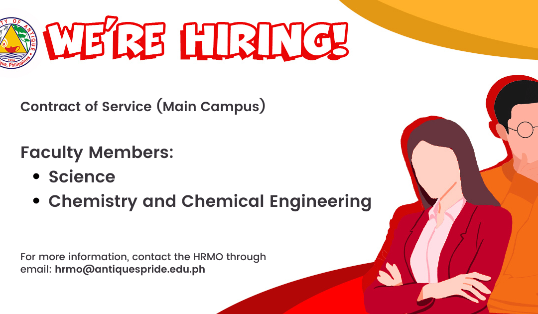 Notice of Hiring: UA Main Campus, Sibalom