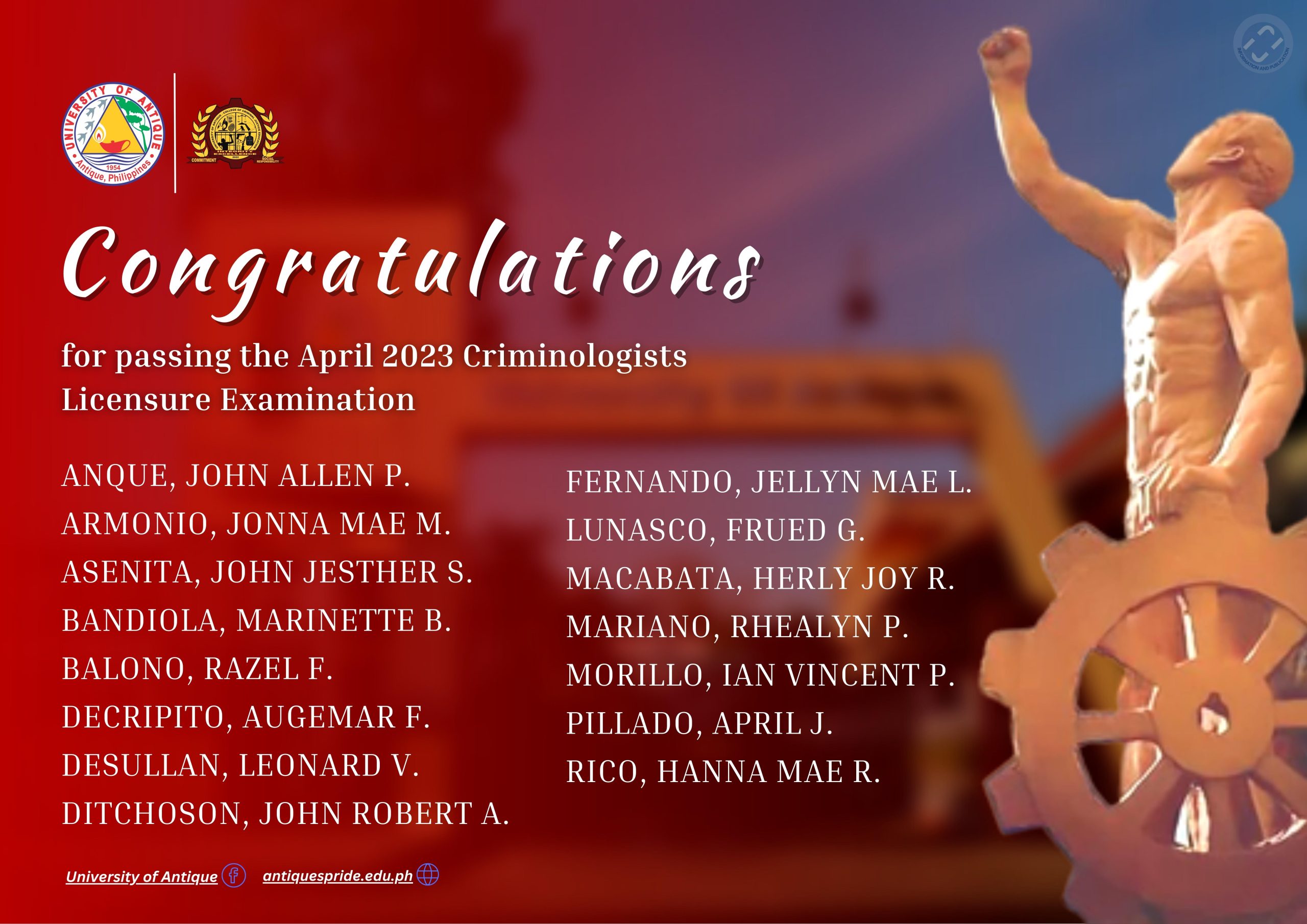 CCGE Congratulatory Poster