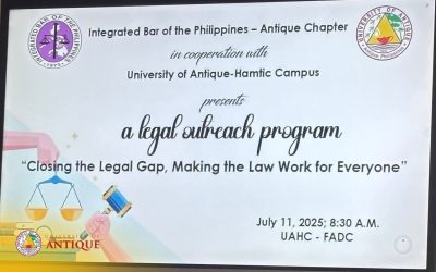 IBP-Antique, UA-HC Partner for Legal Aid Outreach