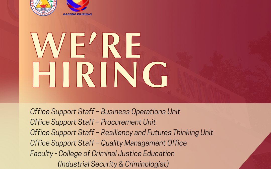 WE ARE HIRING!