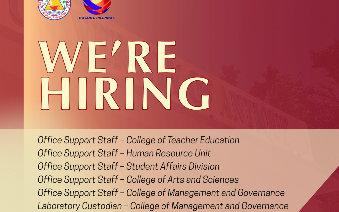 WE ARE HIRING!