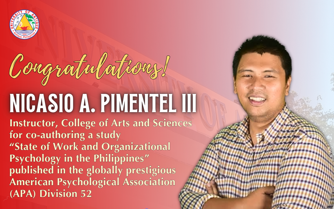 UA & ADMU Research Collaboration Published in the APA Division 52 Journal