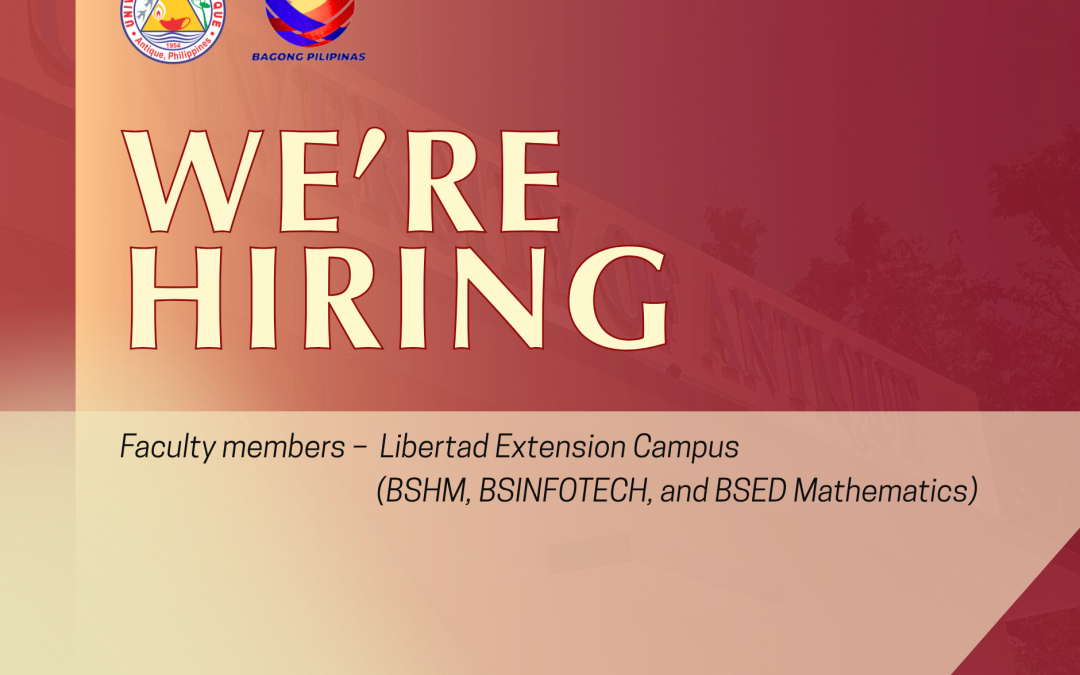 WE ARE HIRING!
