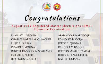 UA Produces New Registered Master Electricians in August 2025 RME