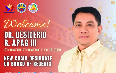 UA Welcomes CHED Commissioner Apag III as BOR Chairperson