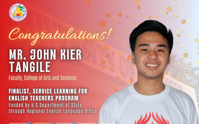 Mr. Tangile, Finalist for RELO-Sponsored Professional Development