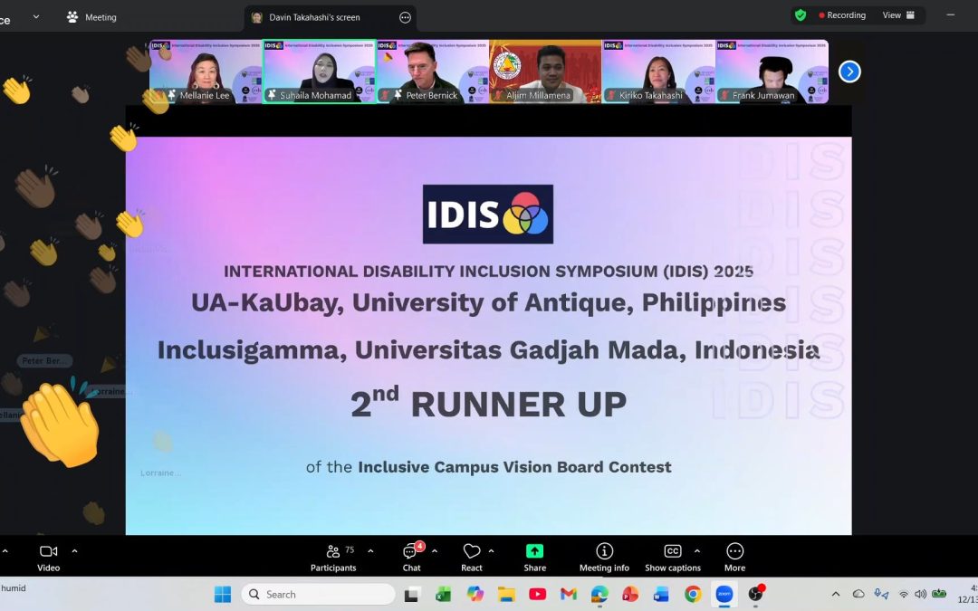 UA Secures 2nd Runner-Up in Vision Board Competition at 6th International Disability Inclusion Symposium 2025