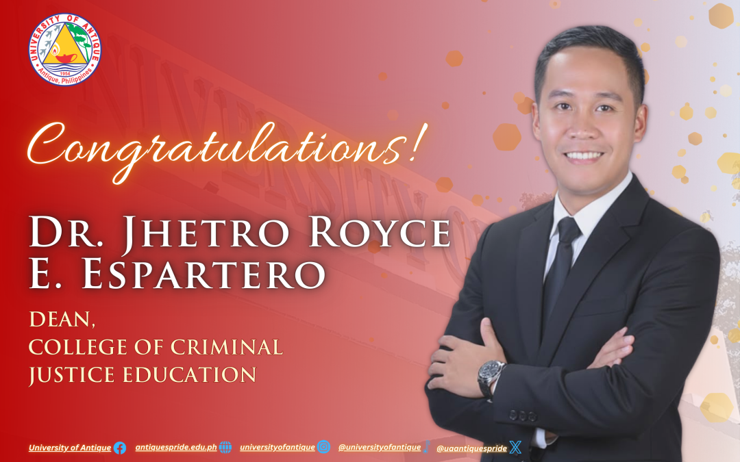 Dr. Espartero, New CCJE Dean