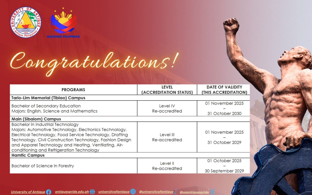 UA Celebrates Success in AACCUP Accreditation Survey Visits