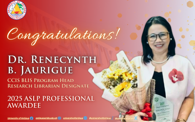 Dr. Jaurigue, Honored as 2025 ASLP Professional Awardee