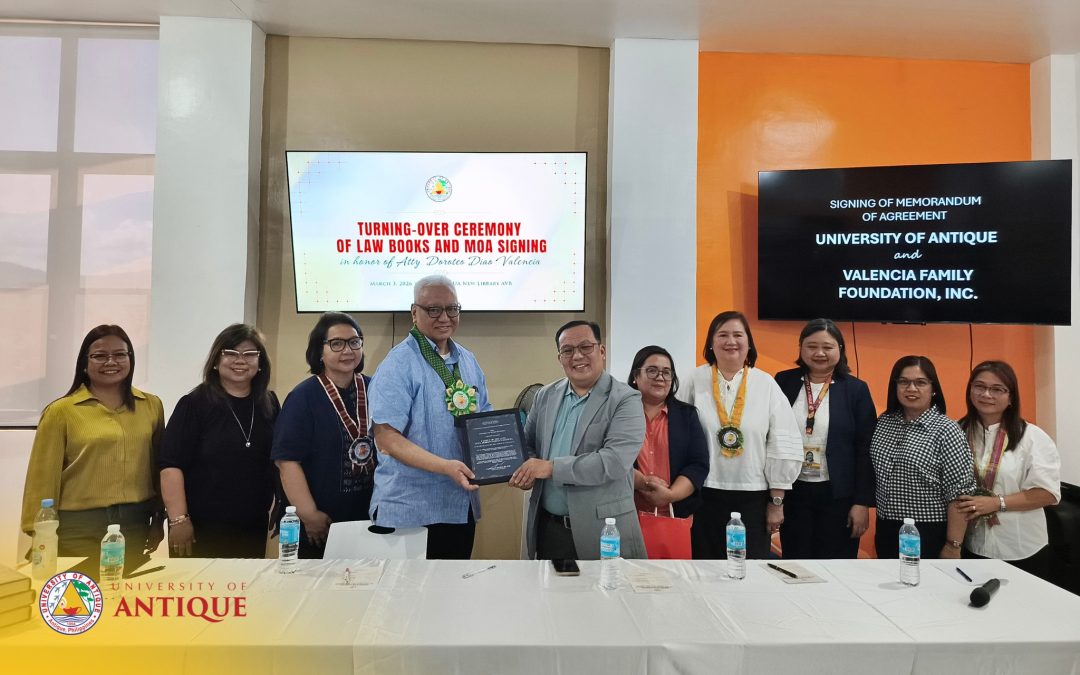 UA and Valencia Family Foundation Ink MOA for Major Law Book Donation
