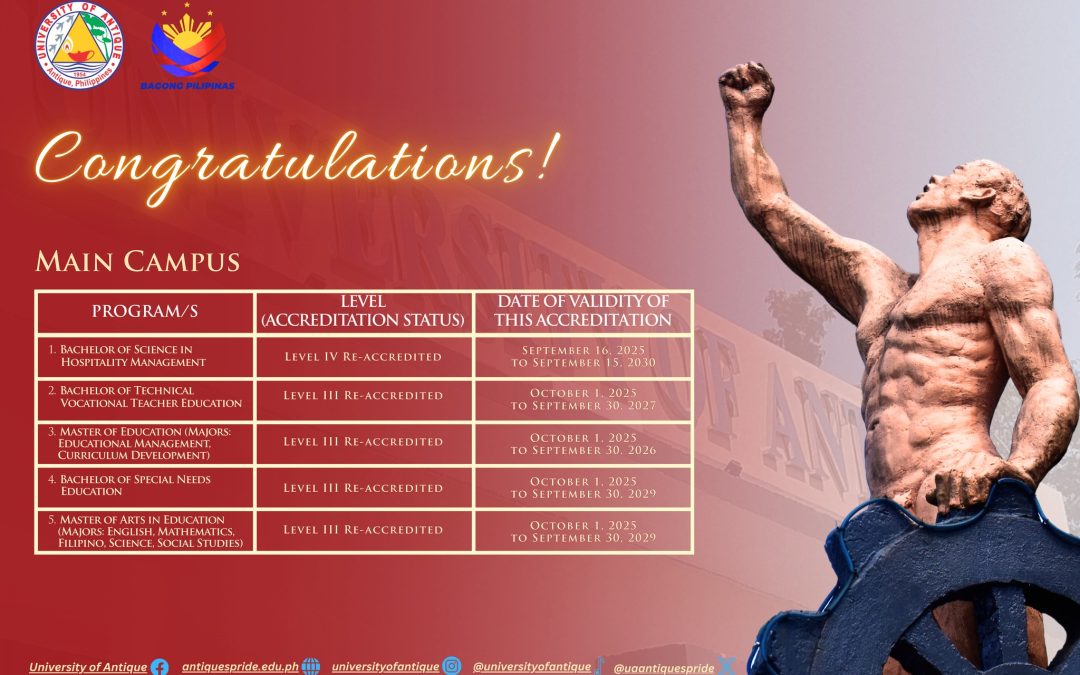 UA Triumphs in AACCUP Accreditation