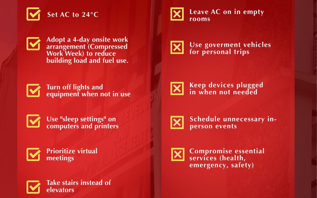 The DOs and DON’Ts of Energy Conservation in the Public Sector