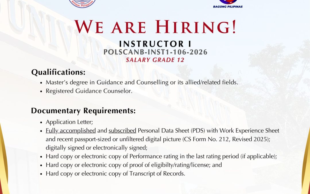 WE ARE HIRING!