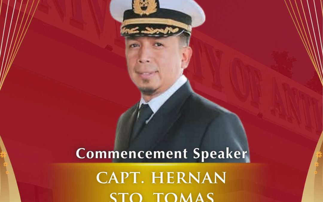 Master Mariner Capt. Hernan Sto. Tomas Graces CMS Commencement Exercises